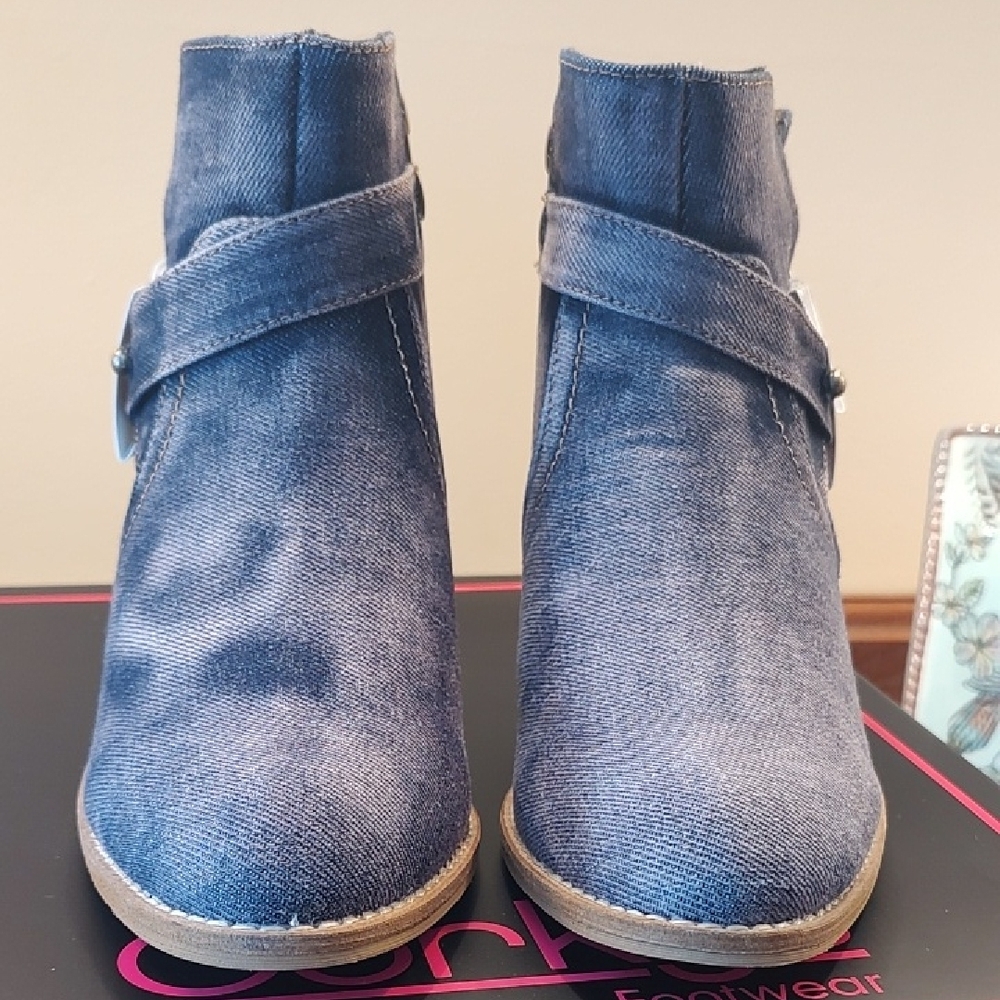 Corkys Blue Ankle Booties